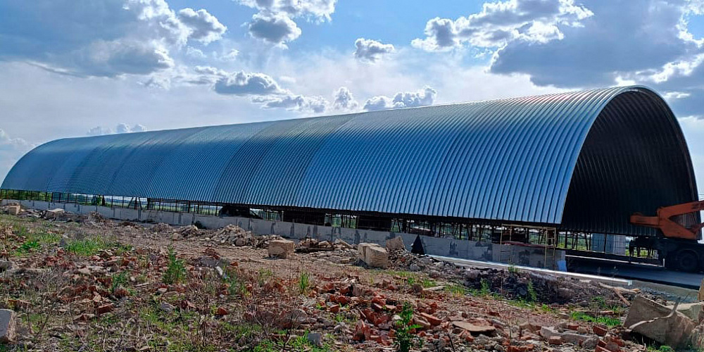 Завершен монтаж купола в с.Беломестная Двойня